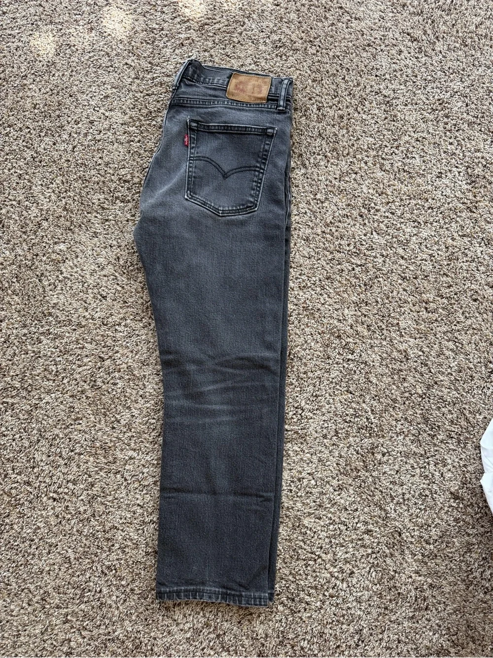 Levi's Men's Charcoal Slim Straight Jeans 33x25
